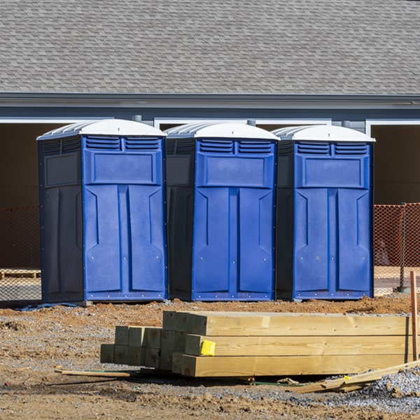 how do you dispose of waste after the portable restrooms have been emptied in Grandview IN